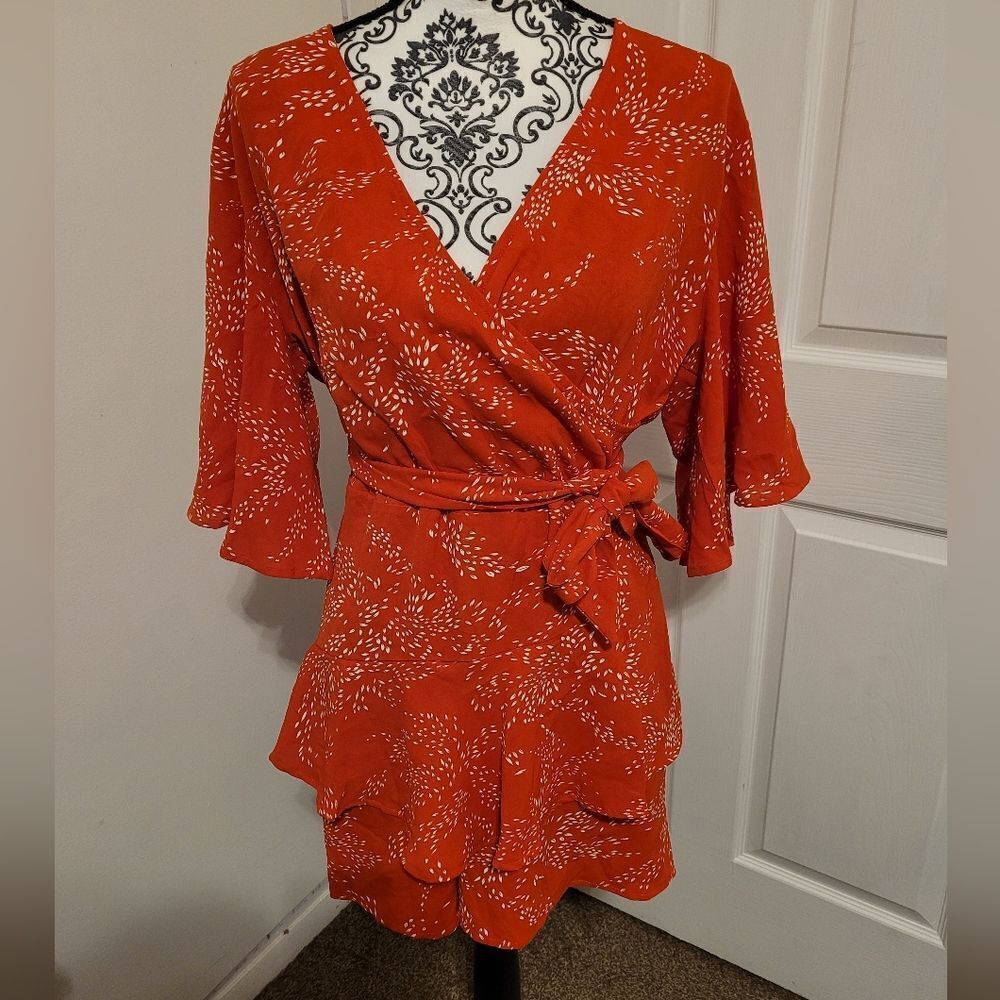 Princess Polly Louie Hidden Romper Floral Faux